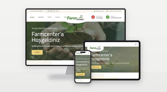 Farmcenter projesinin ekran görüntüleri