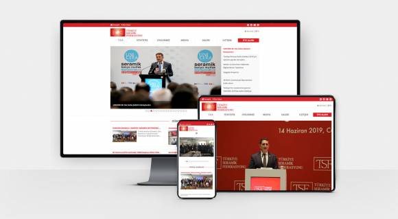 Türkiye Seramik Federasyonu projesinin ekran görüntüleri