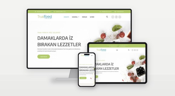 True Food projesinin ekran görüntüleri